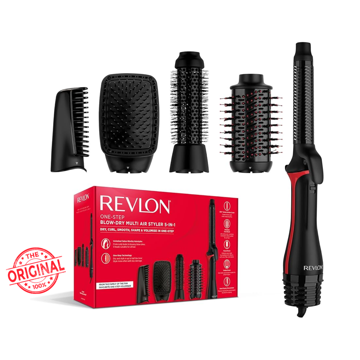 REVLON One Step Blow-Dry Multi Air Styler 5 En 1