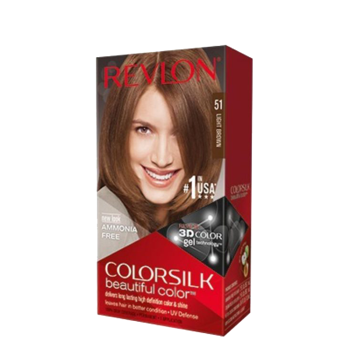 REVLON COLORSILK LIGHT BROWN 51