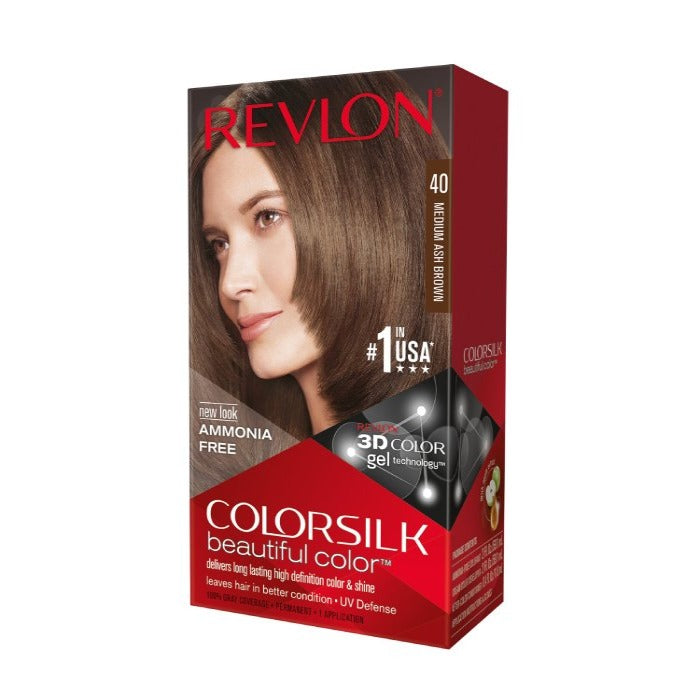 REVLON COLORSILK MED ASH BROWN 40