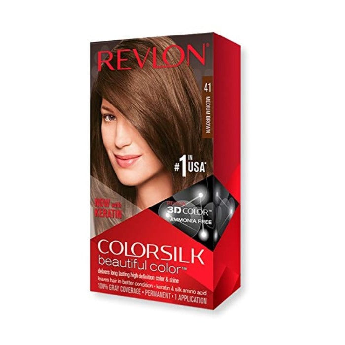 REVLON COLORSILK MED BROWN 41