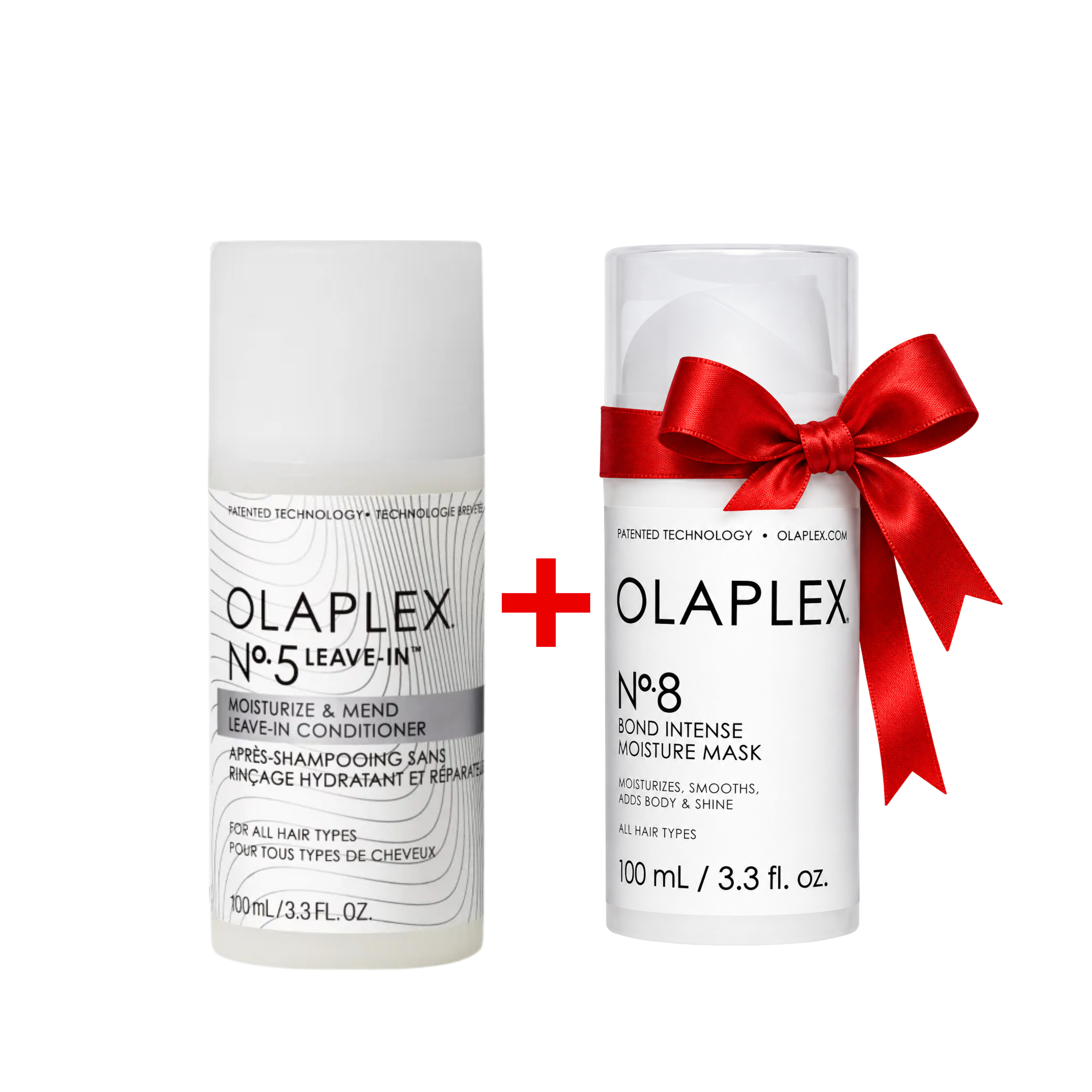 Duo OLAPLEX N°5 Leave-In Soin Hydratant Sans Rinçage 100 ml + Masque N°8 Offert