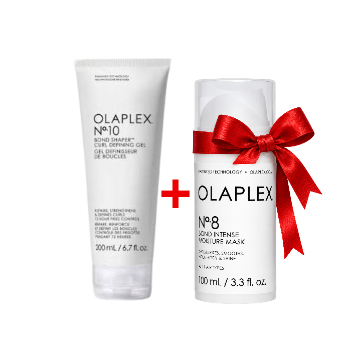 Duo OLAPLEX N°10 Gel Coiffant Définition Boucles 200 ml + Masque N°8 Offert