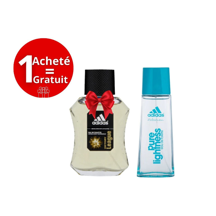 Pack Duo Adidas – Pure Lightness Femme 50 ml + Victory League Homme 50 ml