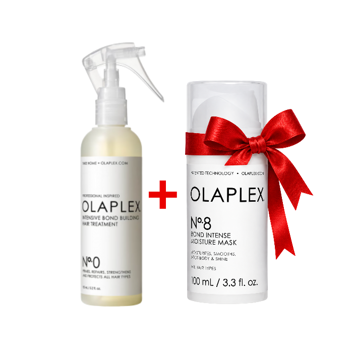 Duo OLAPLEX N°0 Soin Réparateur Intensif + Masque N°8 Offert