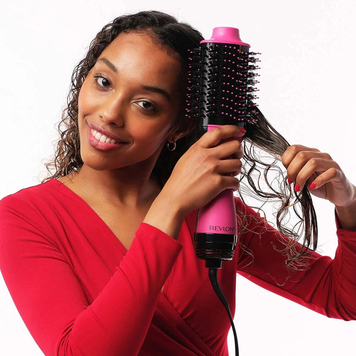REVLON Step hair dryer and Volumiser 2-in-1 Pink Edition