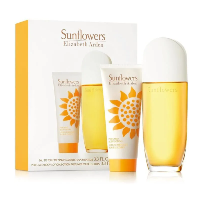 Coffret Sunflowers spray 100ml + lotion parfumée pour le corps 100ml