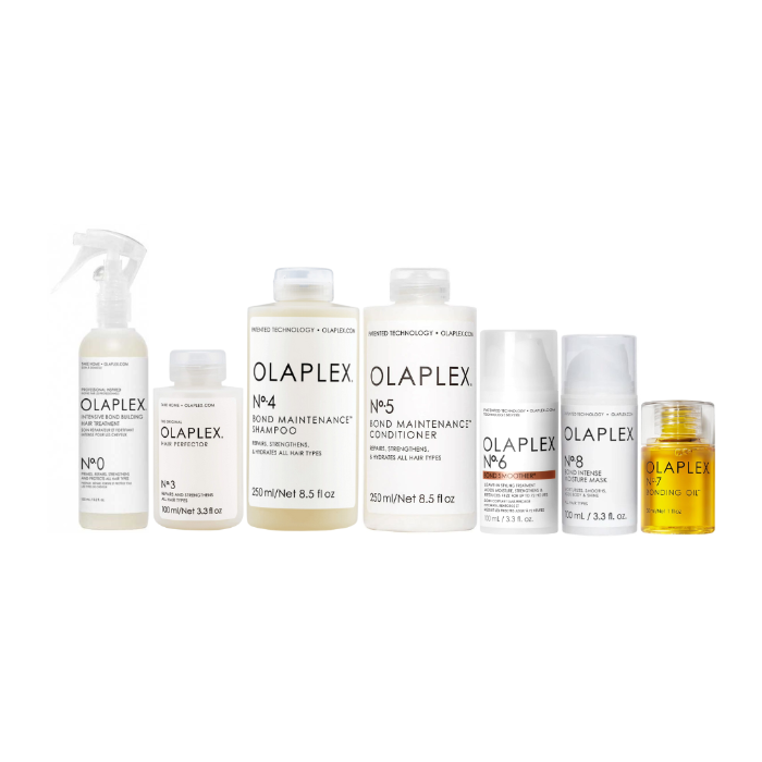 Le Kit complet d'OLAPLEX pour la réparation des cheveux