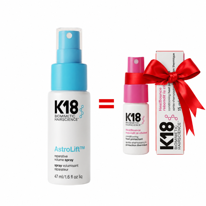 Duo K18 – Spray Volumisant Réparateur AstroLift + Mini Protecteur Thermique 15 ml Offert