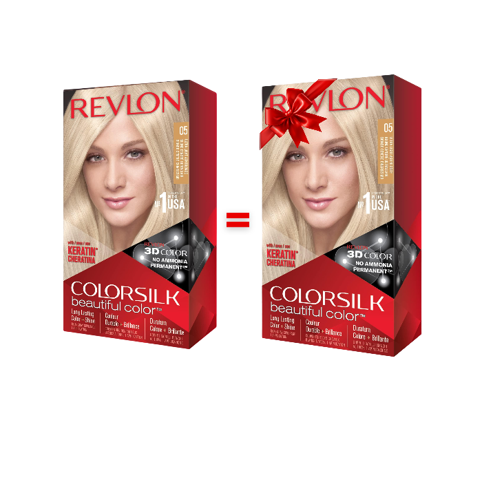 REVLON COLORSILK ULT LT ASH BLONDE 05- 1 Acheté = 1 Offert