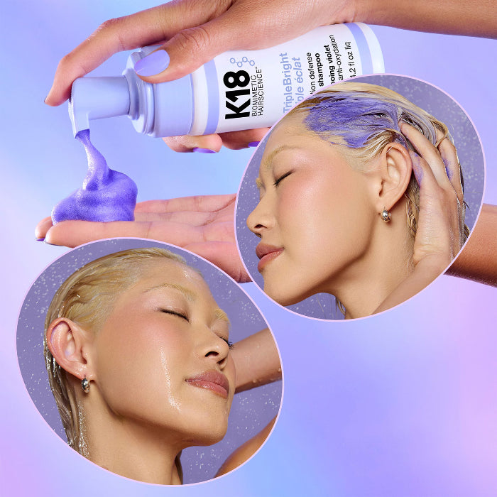 K18 - Triplebright Triple Eclat - Shampoing violet anti-oxydation 125 Ml / 443 ML