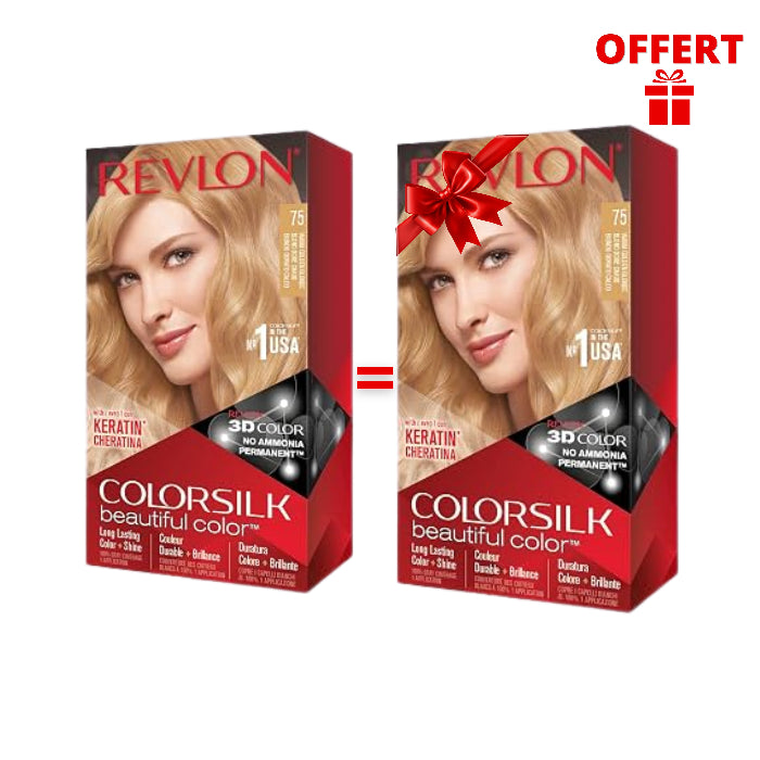REVLON COLORSILK WARM GOLD BLONDE 75 - 1 Acheté = 1 Offert