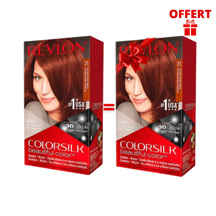 REVLON COLORSILK DARK AUBURN 31 - 1 Acheté = 1 Offert