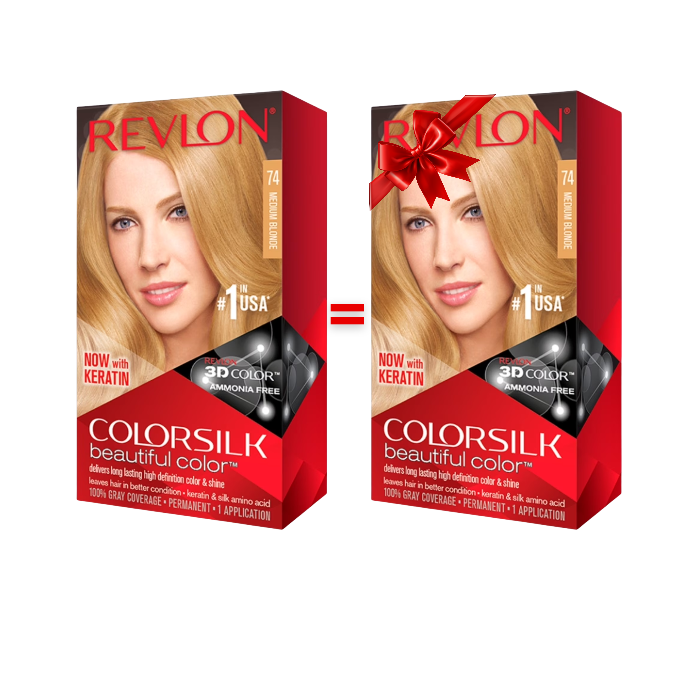 REVLON COLORSILK MED BLONDE 74 - 1 Acheté = 1 Offert