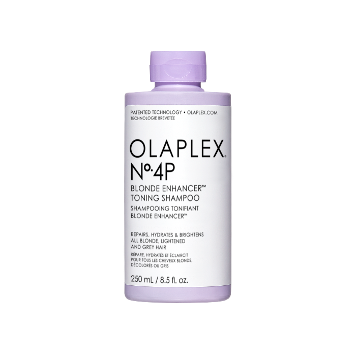 OLAPLEX-No.4P-Blonde-Enhancer-Toning-Shampoo-_Shampooing-tonifiant-pour-cheveux-colores_-maroc-femmes-250ML